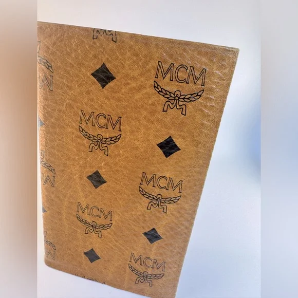 MCM Long Wallet Passport Holder Cognac Visetos Germany Authentic Vintage MCM - Picture 3 of 14